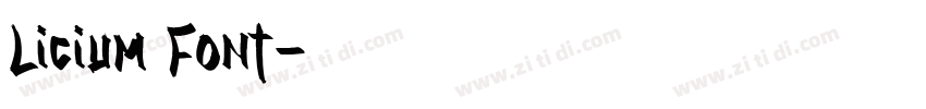 Licium Font字体转换